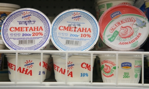 В петербургских магазинах обнаружили фальсифицированную сметану