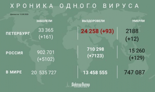 За сутки коронавирус выявили 5 102 россиян